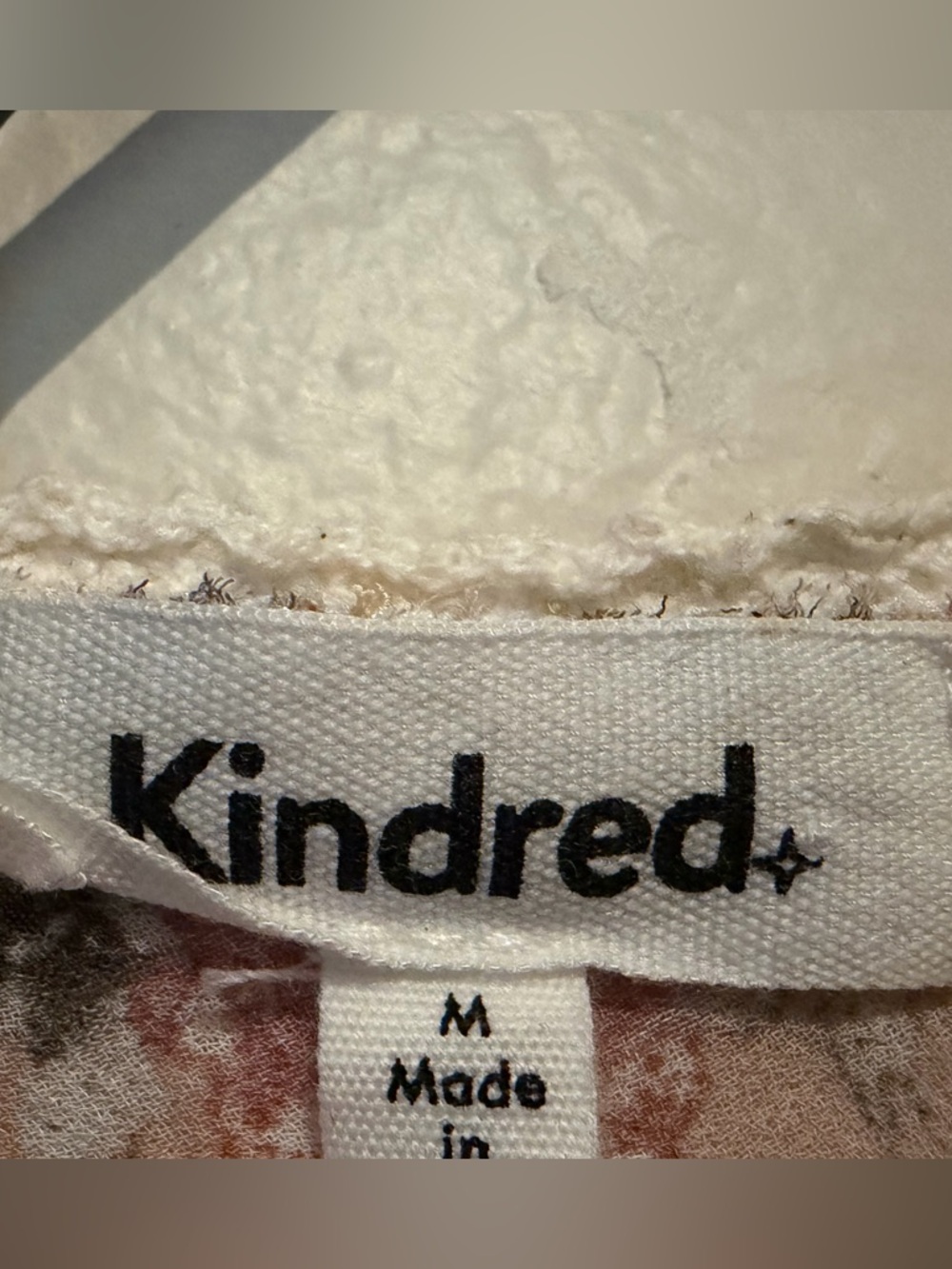 Kindred Floral Lace Blouse Medium Boho Cottagecore Sheer Embroidered Pink Top-M - Picture 4 of 5